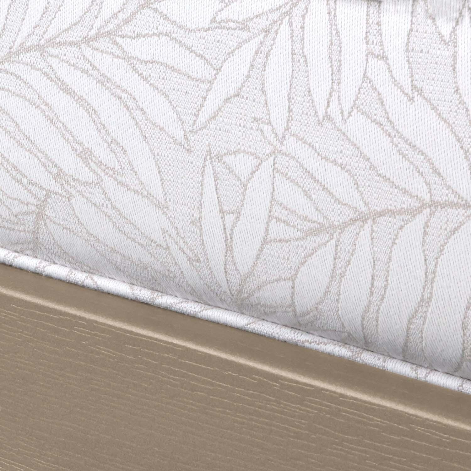 Blushing Bay Recycled Plastic Ottoman in Lively Parchment/Woodland Brown by Lakeview Outdoor Designs - Cushion - Detail thumbnail