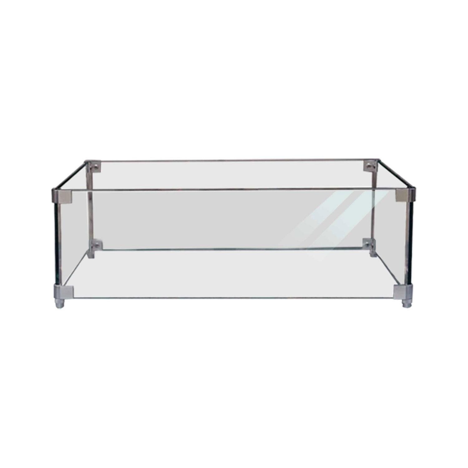 Glenwood Square Glass Wind Guard by Lakeview Outdoor Designs