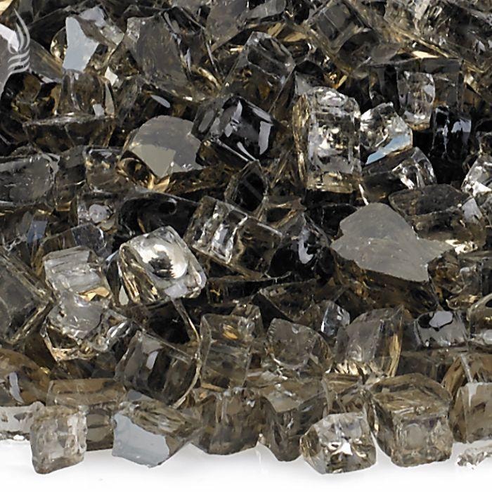 BBQGuys Signature 1/4-in Bronze Reflective Fire Glass - 10 Pounds