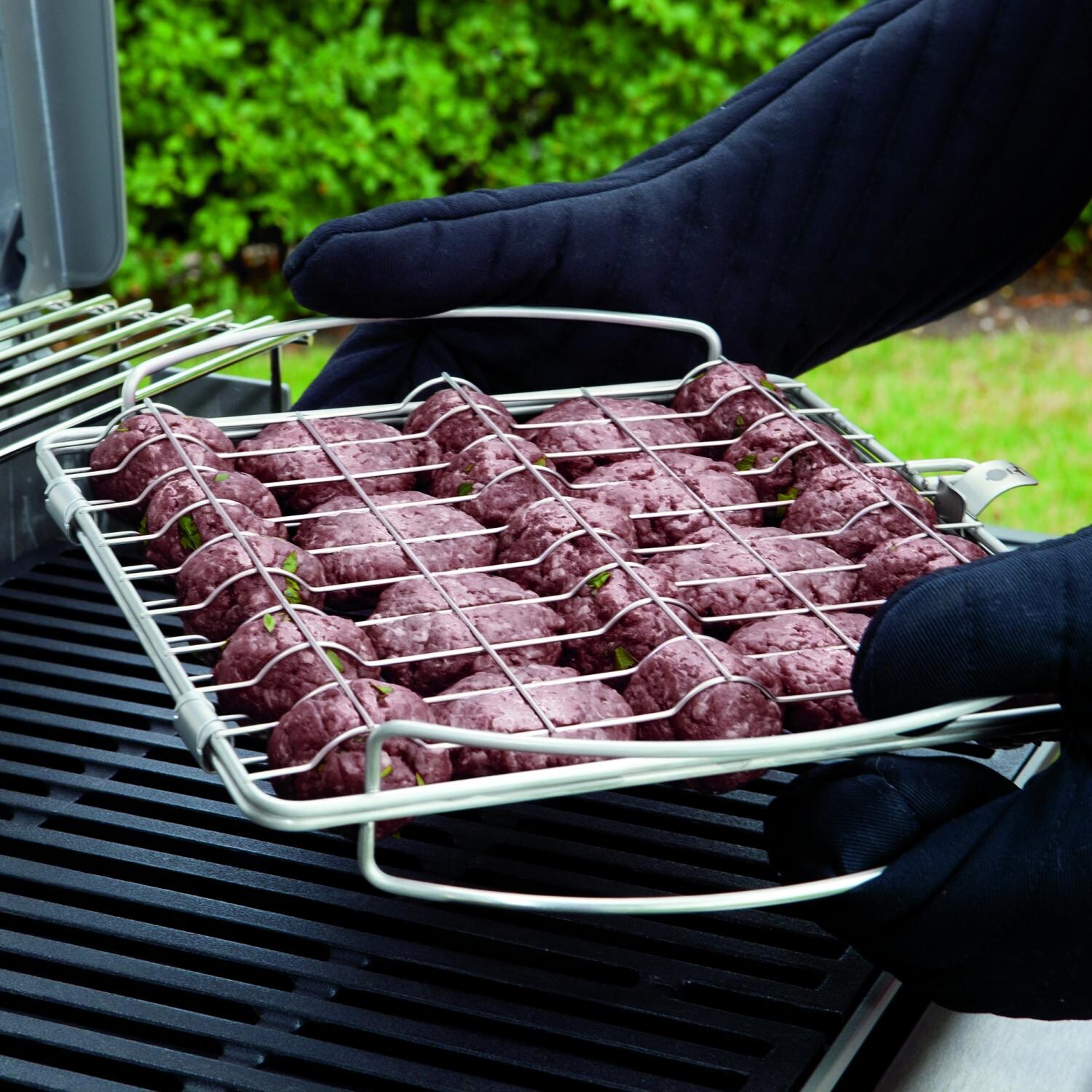 er 6486 Original Stainless Steel Meatball / Slider Grill Rack BBQGuys