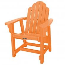 Pawleys Island Essentials Poly Lumber Patio Adirondack Conversational Chair - Orange