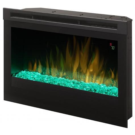 DFR2551G - 25-Inch Electric Firebox - Acrylic Ice Embers - Green Flames and Green Glass thumbnail