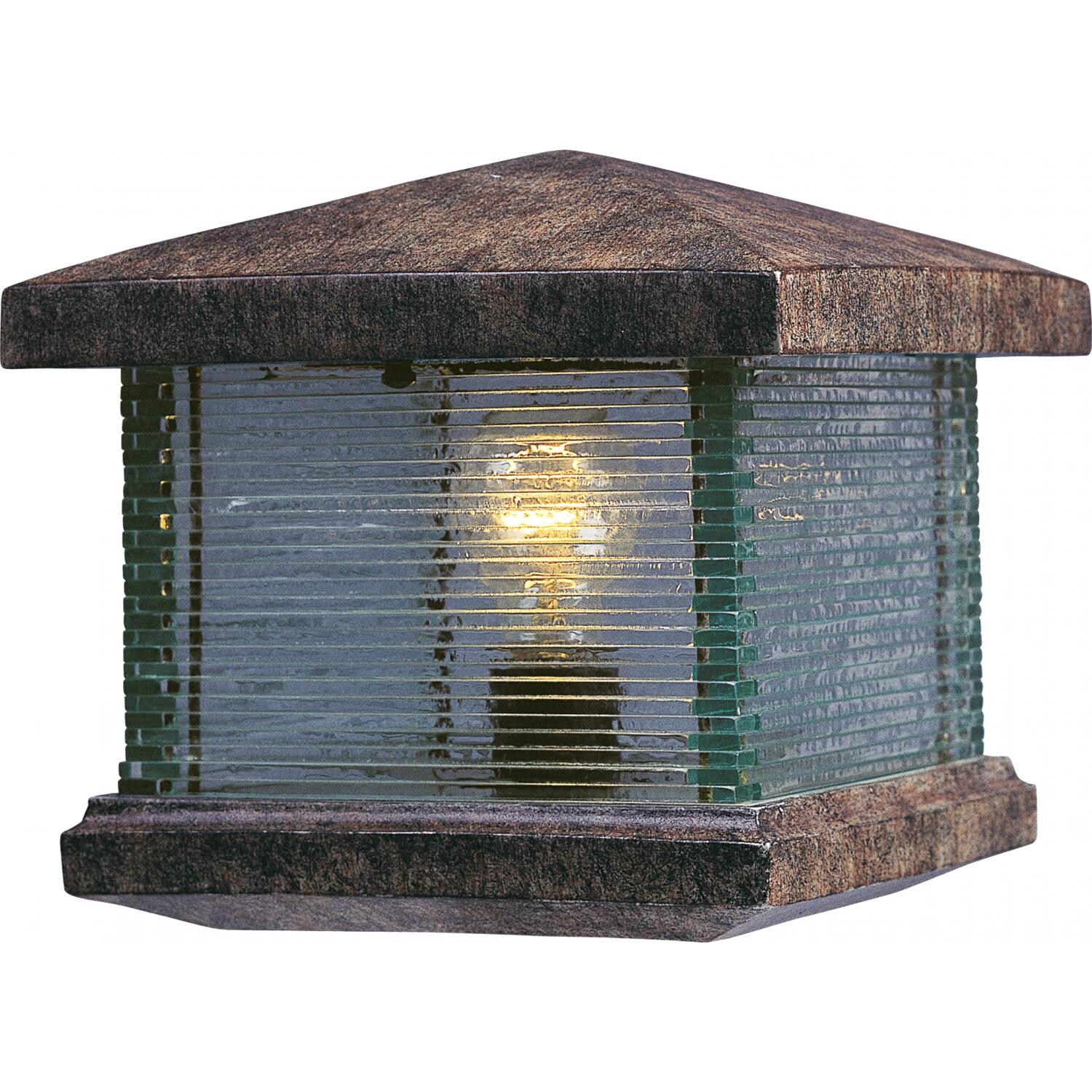Maxim Triumph VX One Light 9-Inch Outdoor Deck Lantern - Earth Tone - 48736CLET image