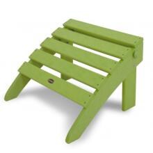 Classic Lime Recycled Plastic Wood Patio Folding Ottoman By POLYWOOD