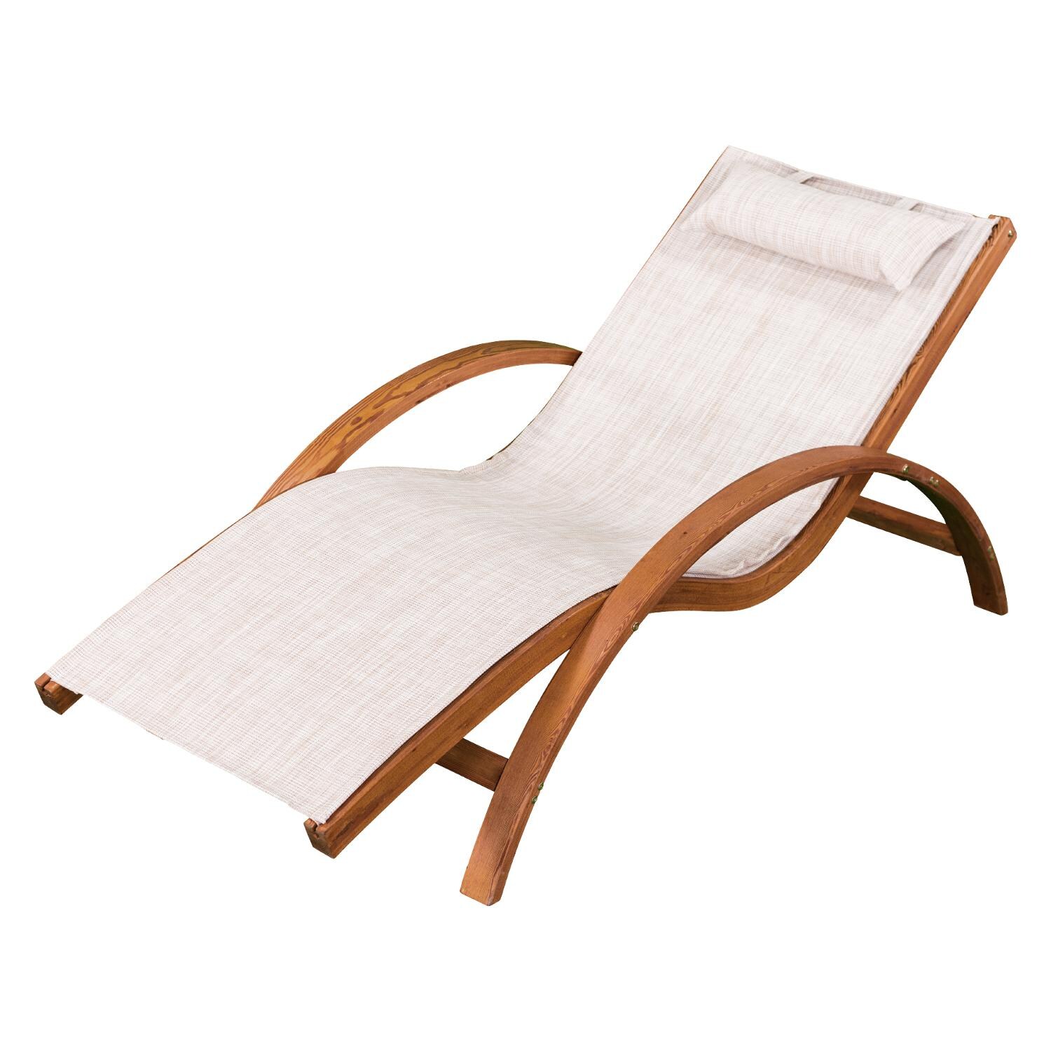 Leisure Season Sling Patio Chaise Lounge