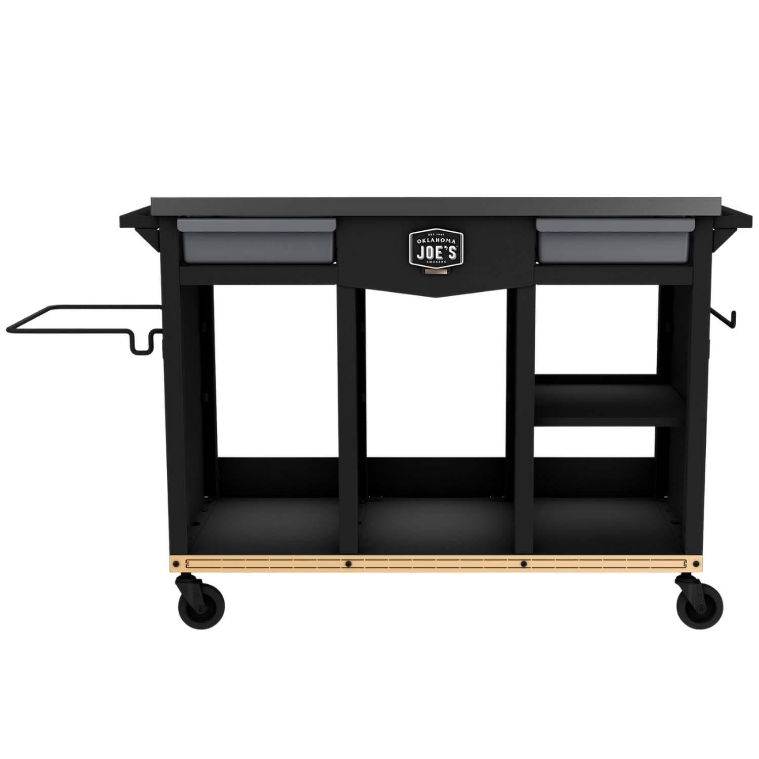 Oklahoma Joe's 23252169 Workstation DLX Prep & Storage Cart - White Background thumbnail