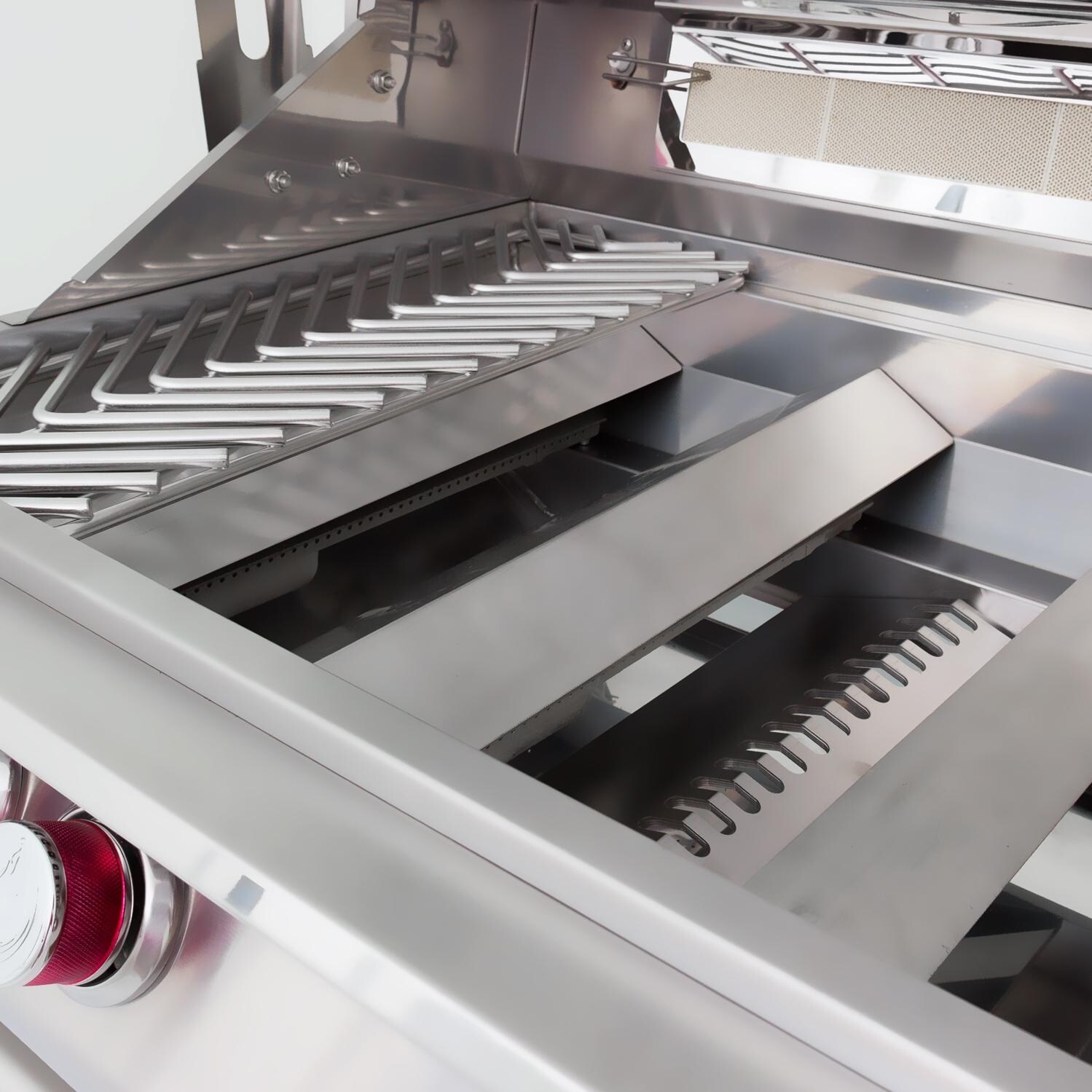 Cal Flame P5 5 Burner Built-In Propane Gas Grill - Interior View thumbnail