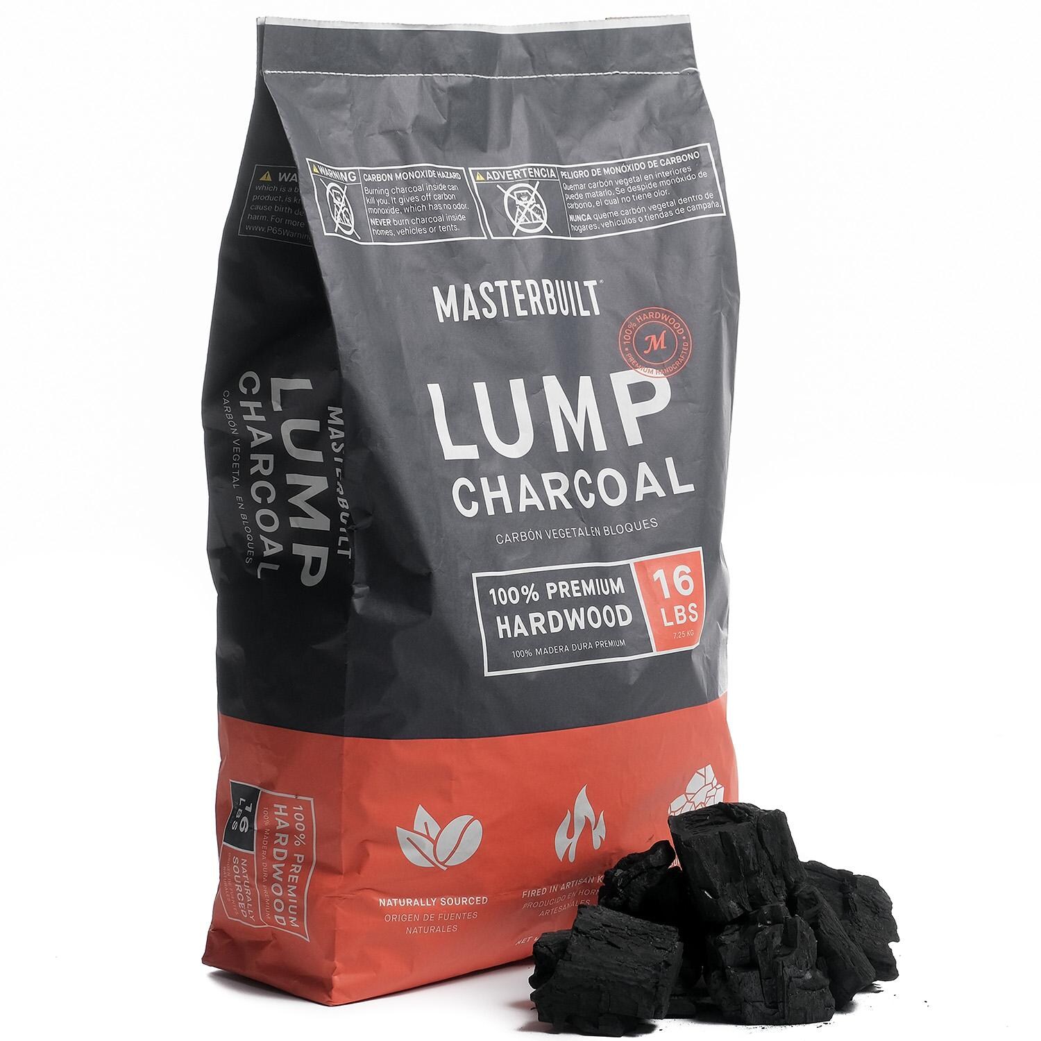Masterbuilt MB20091621 Lump Charcoal - 16 Lbs - Angle - White Background thumbnail