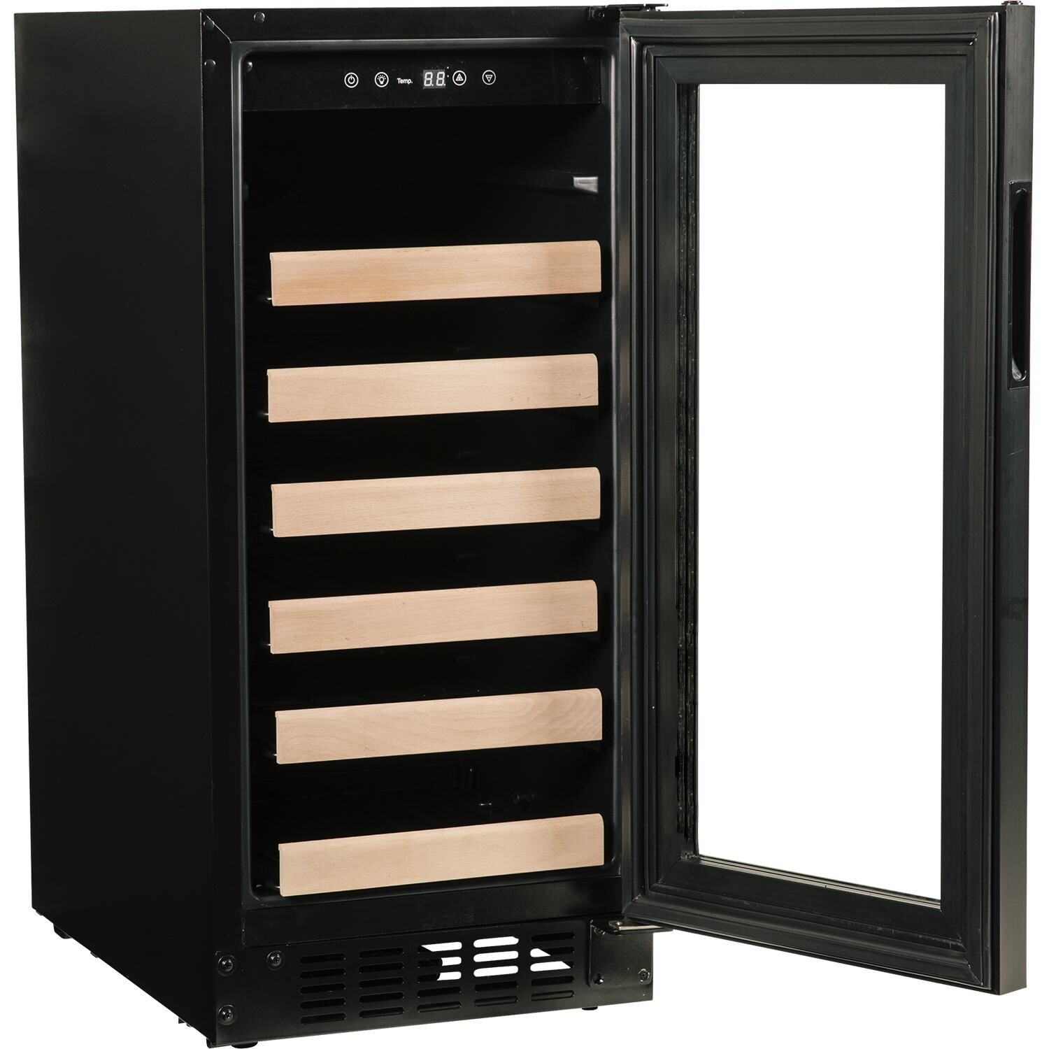 Azure 15-Inch 30 Bottle Wine Cooler - Custom Panel Ready - Door Open thumbnail