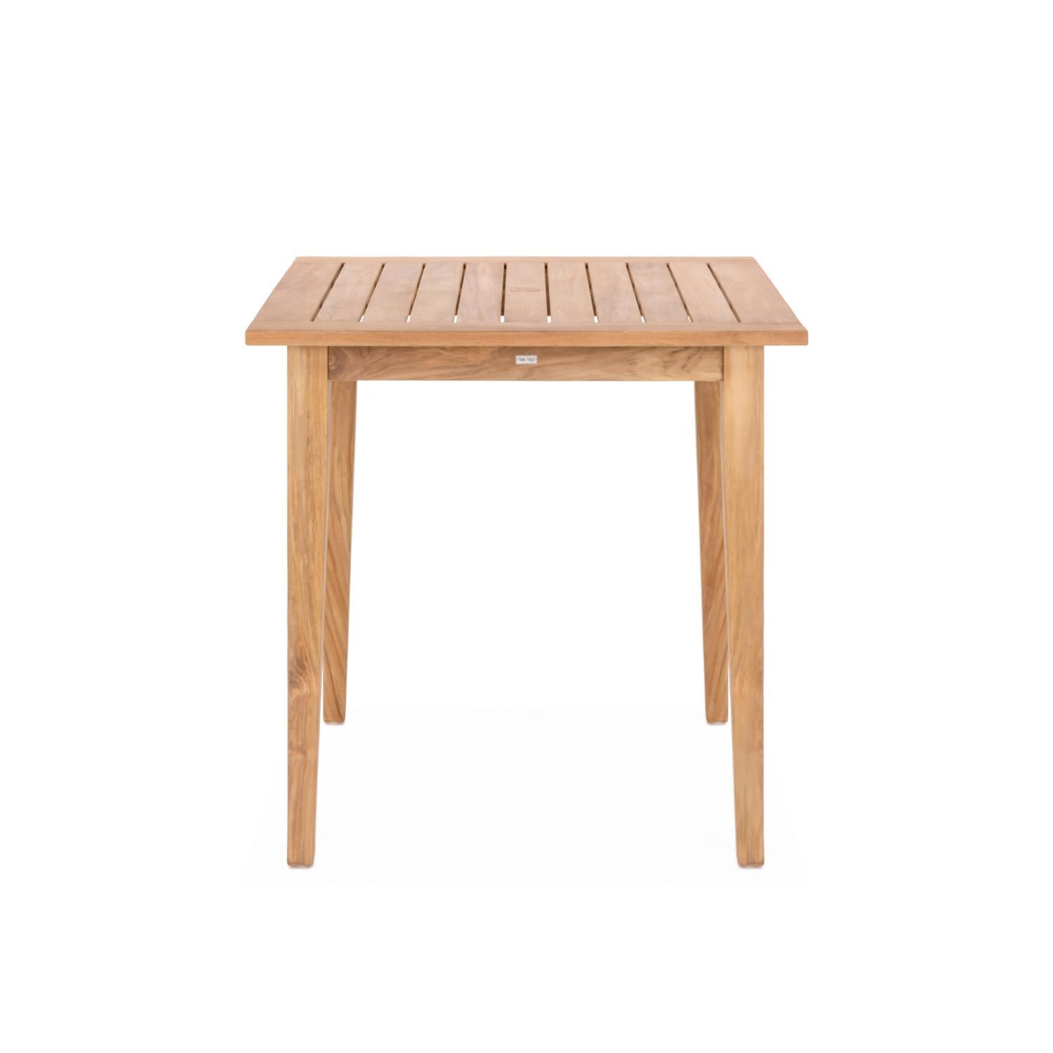 Teak + Table Friday 42-Inch Square Bar Table - Tabletop - White Background thumbnail