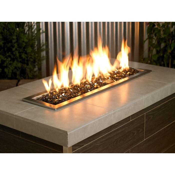 BBQGuys Signature AFF-BLKRF-10 1/4-Inch Black Reflective Fire Glass - Lifestyle thumbnail