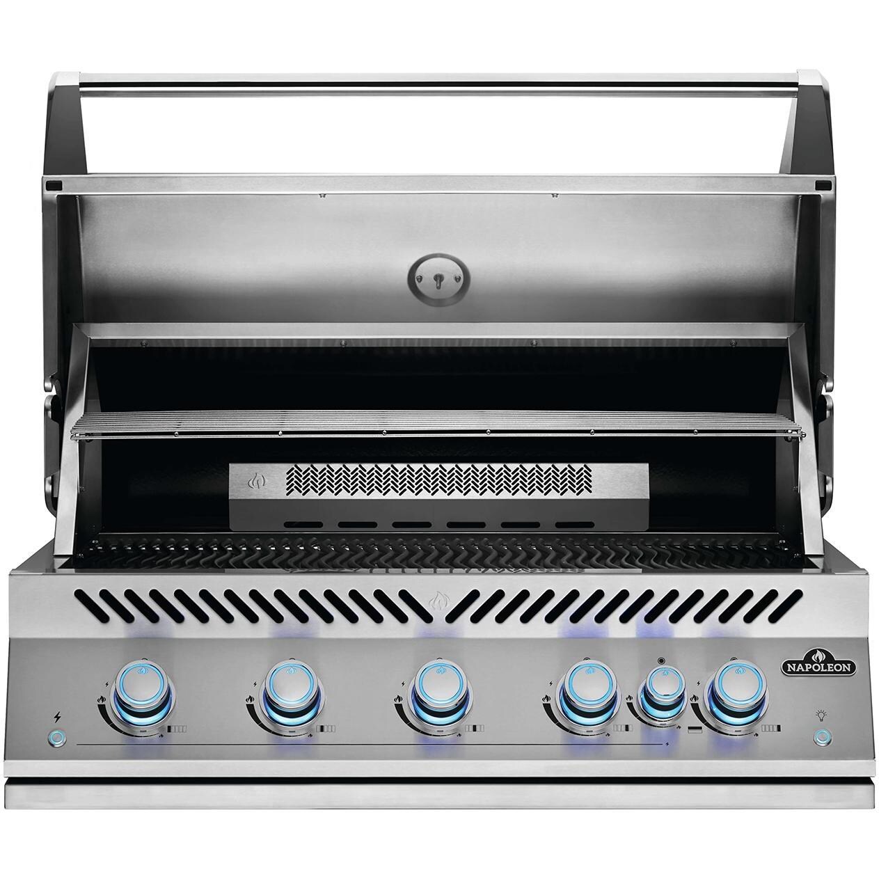 Napoleon BIG38RBNSS Built-In 700 Series 38-Inch Natural Gas Grill with Infrared Rear Burner & Rotisserie Kit - Warming Rack thumbnail