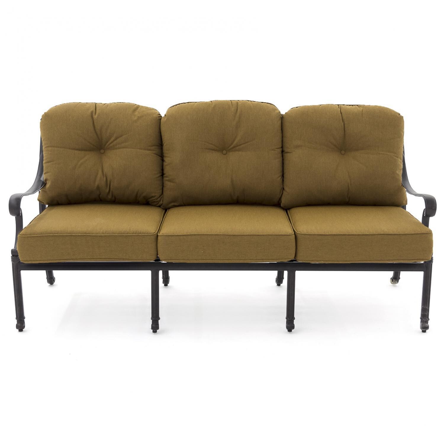 Evangeline Cast Aluminum Patio Sofa By Lakeview Outdoor Designs