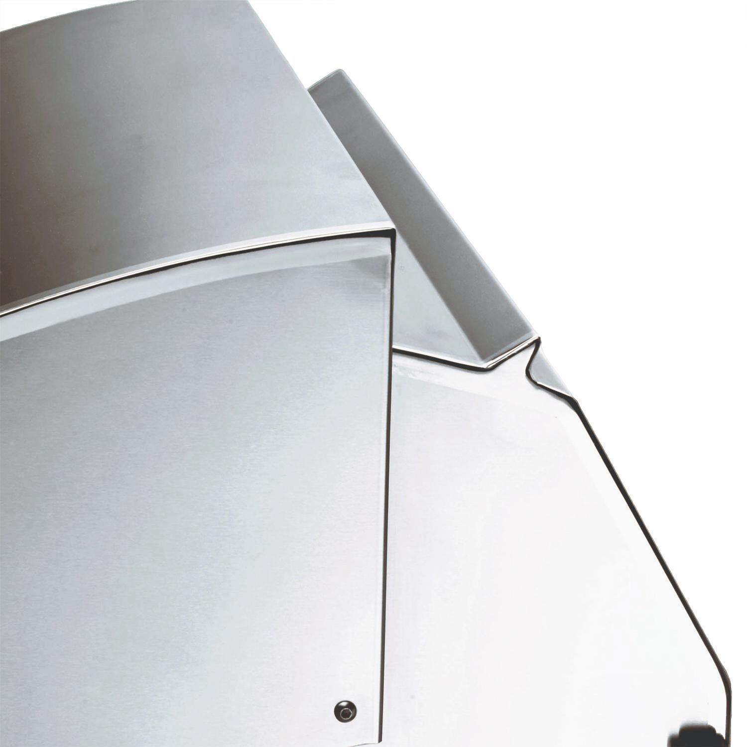 Lynx L30TR-CALP Professional 30 Inch Built-In Propane Gas Grill w/ One Infrared Trident Burner & Rotisserie in California Poppy - Wind Baffle Design - Detail