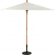 Oxford Garden 6 Ft. Square Hardwood Patio Market Umbrella W/ Push Lift - Sunbrella Canvas Canvas