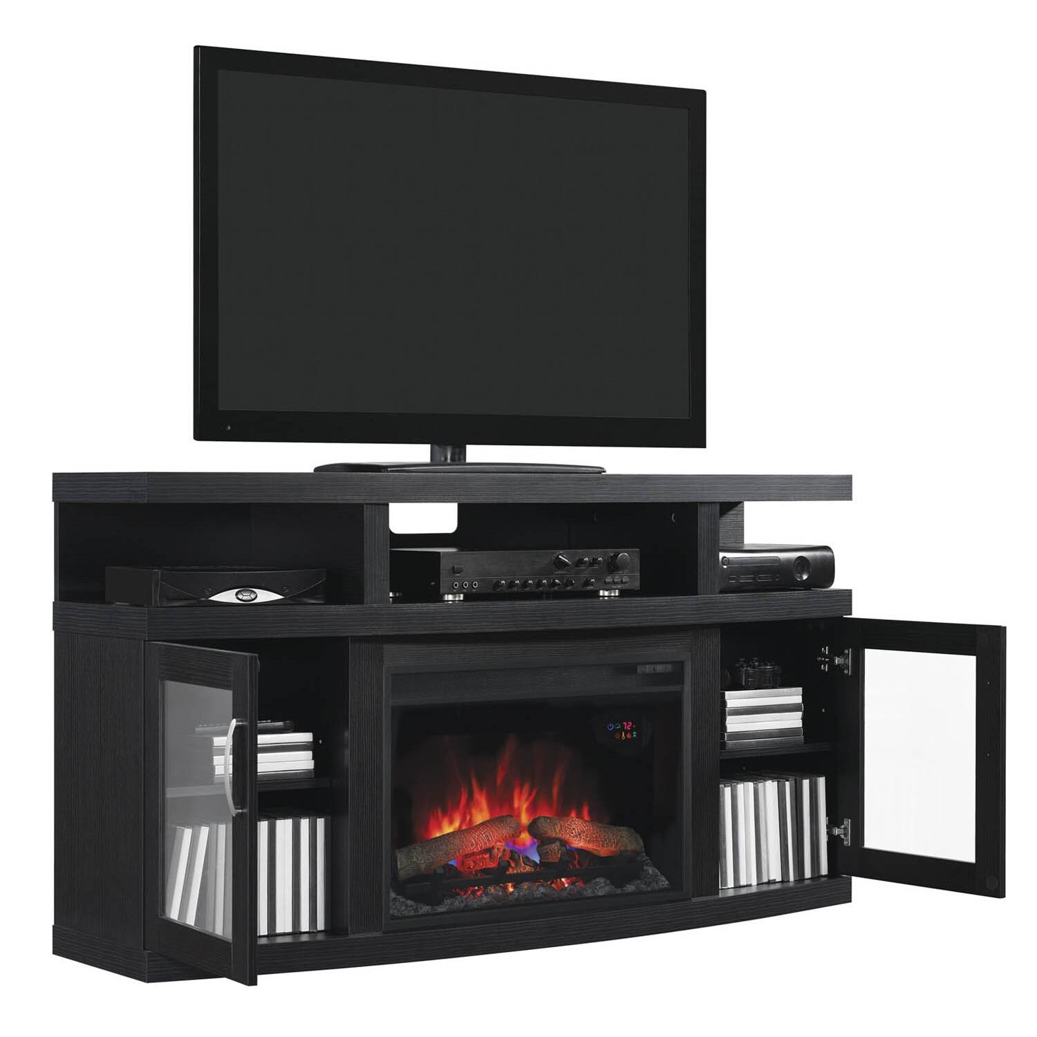 ClassicFlame Cantilever 60Inch Electric Fireplace Media Console With