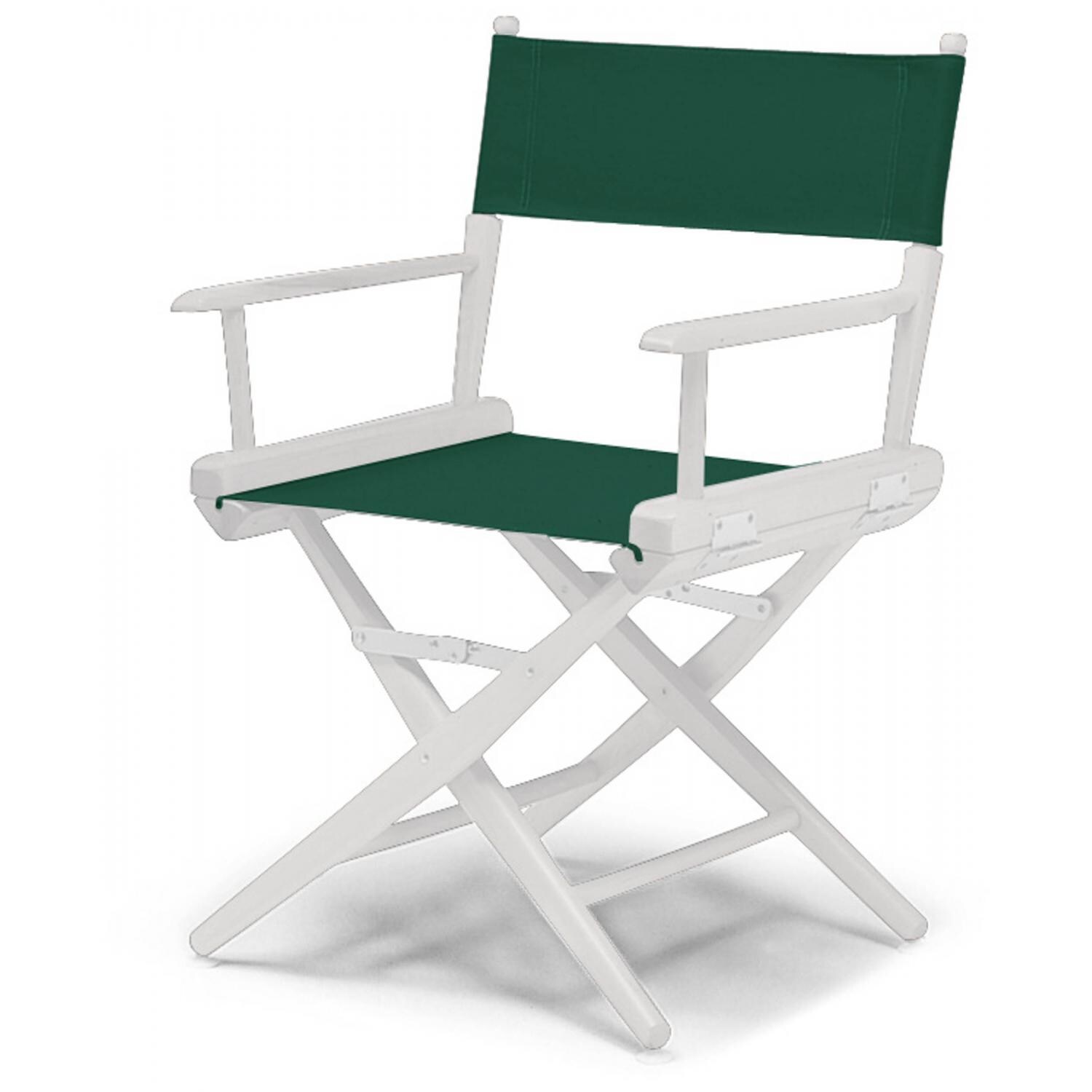 World Famous Dining Height Director Chair By Telescope Casual - White/Forest Green