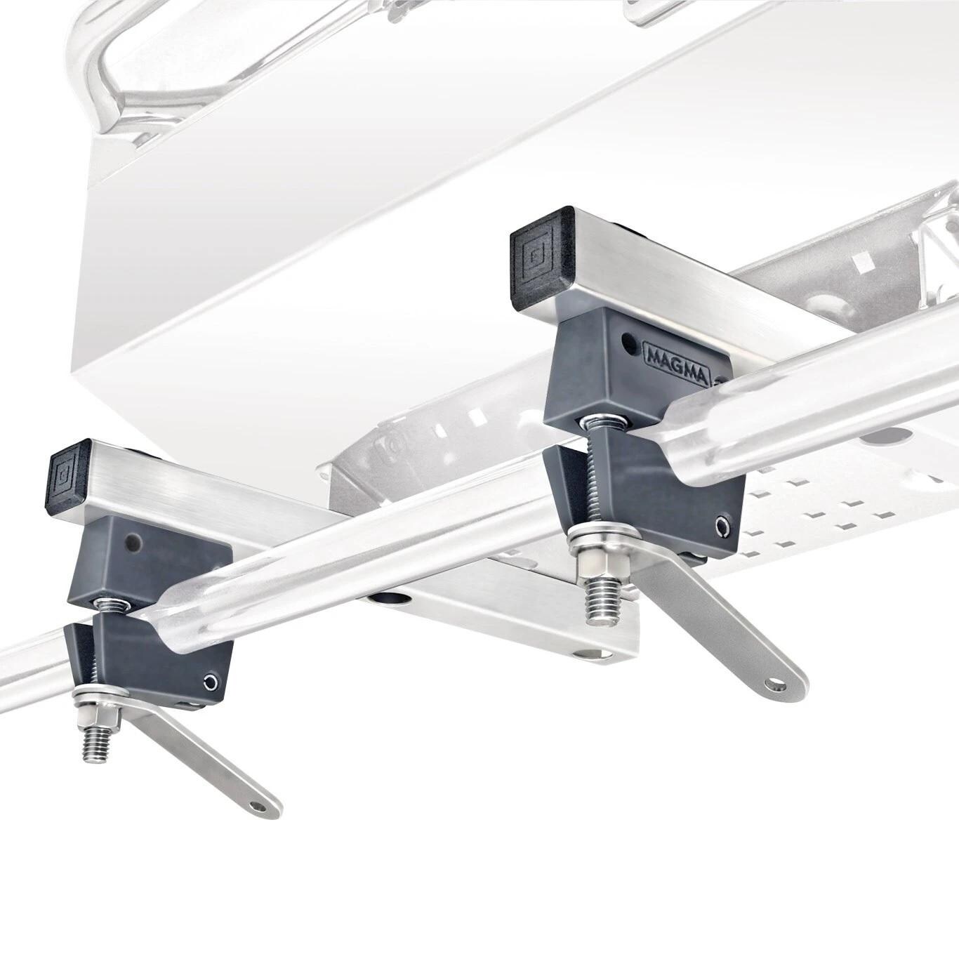 Magma T10-685 Dual Extended Horizontal Round Rail Mount for Rectangular Grills thumbnail