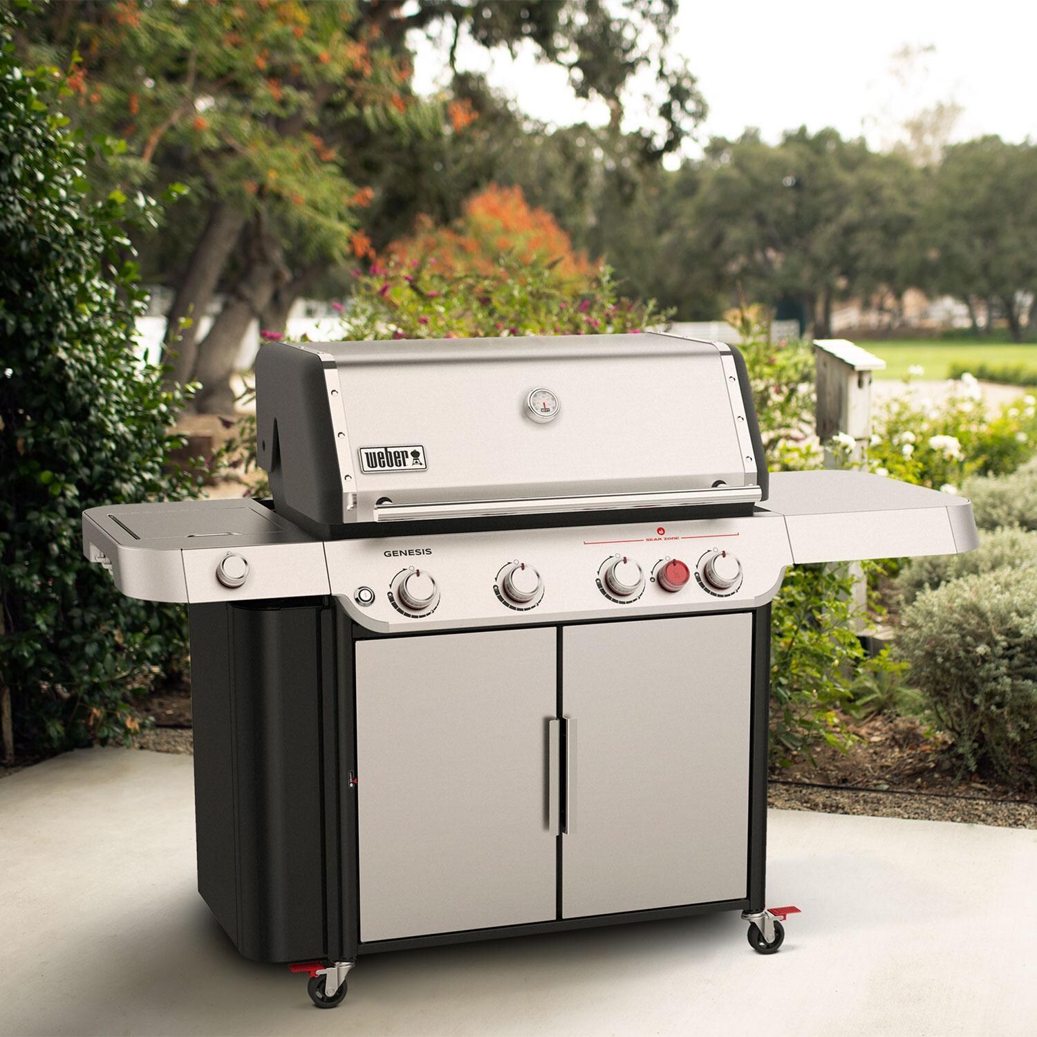 Weber GENESIS 36400001 S-435 Propane Grill with Sear Burner & Side Burner - Display - Lifestyle thumbnail
