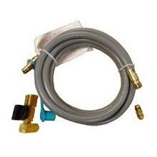 Sunglo 12-Foot Natural Gas Quick Disconnect Valve Combo Hose Set - HQDV12 image
