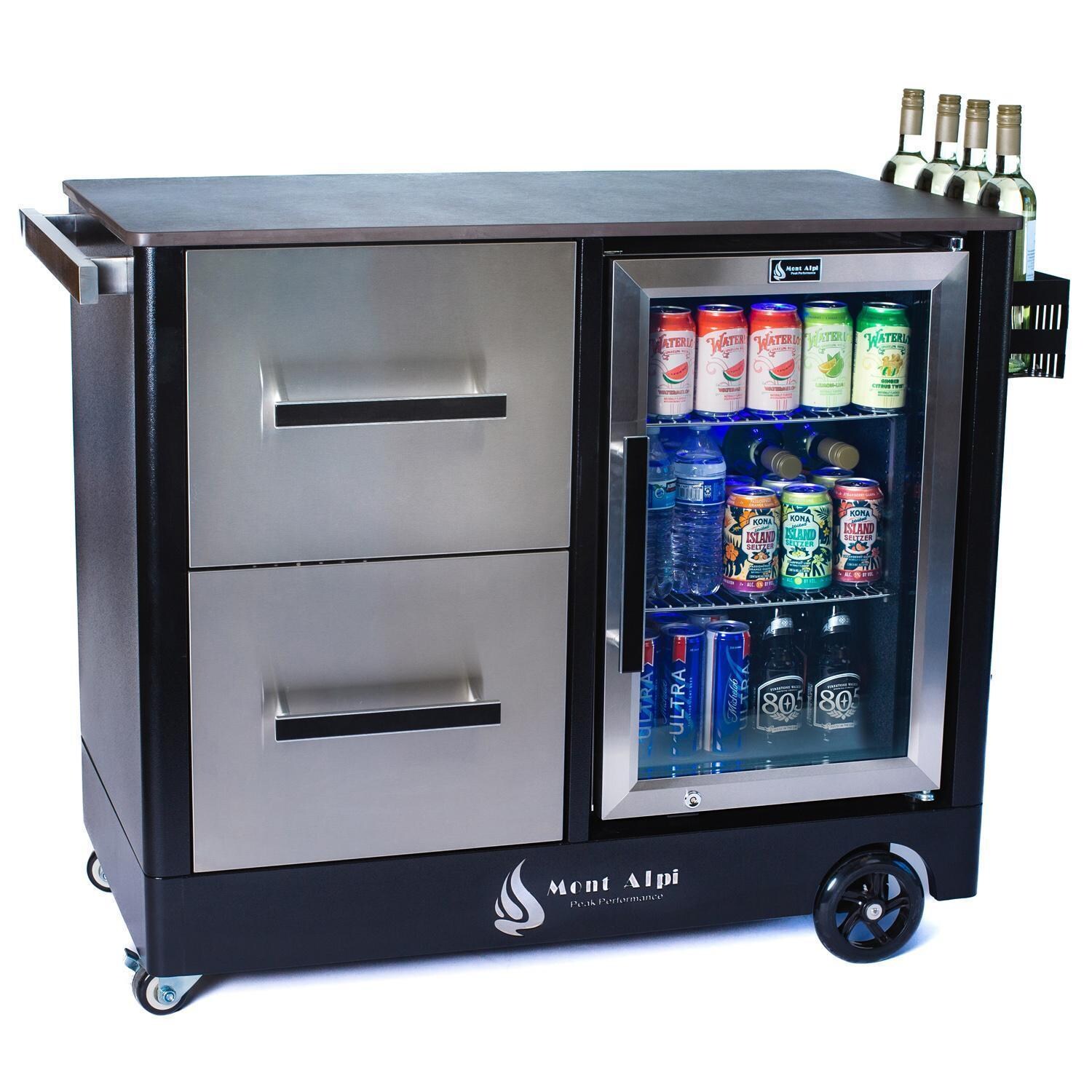 Mont Alpi MAPCL Large Outdoor Prep Center / Bar Cart - White Background thumbnail