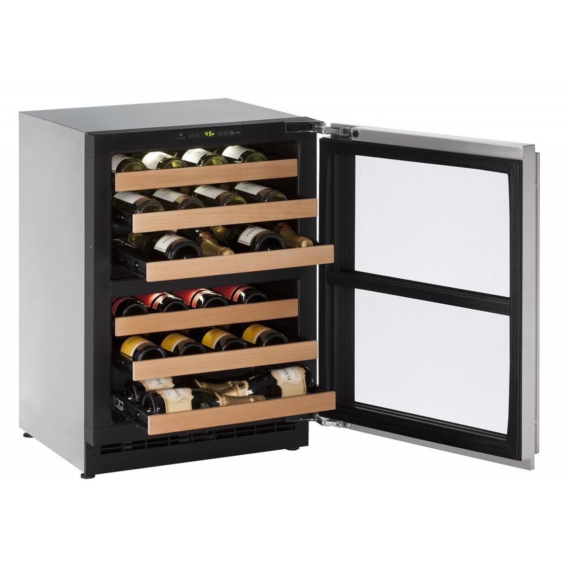 U-Line 2224ZWCS Dual Zone Stainless Wine Cooler: Lifestyle View thumbnail