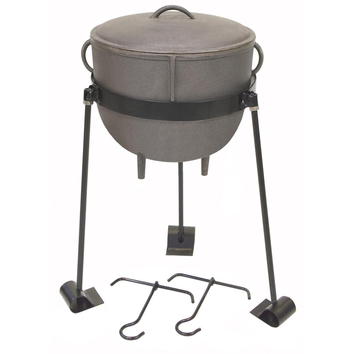Bayou Classic Pot With Lid And Stand 4 Gallon Cast Iron Stew Pot