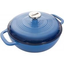 Lodge 3 Quart Colored Enamel Cast Iron, Caribbean - Gradated Blue - EC3D33 image