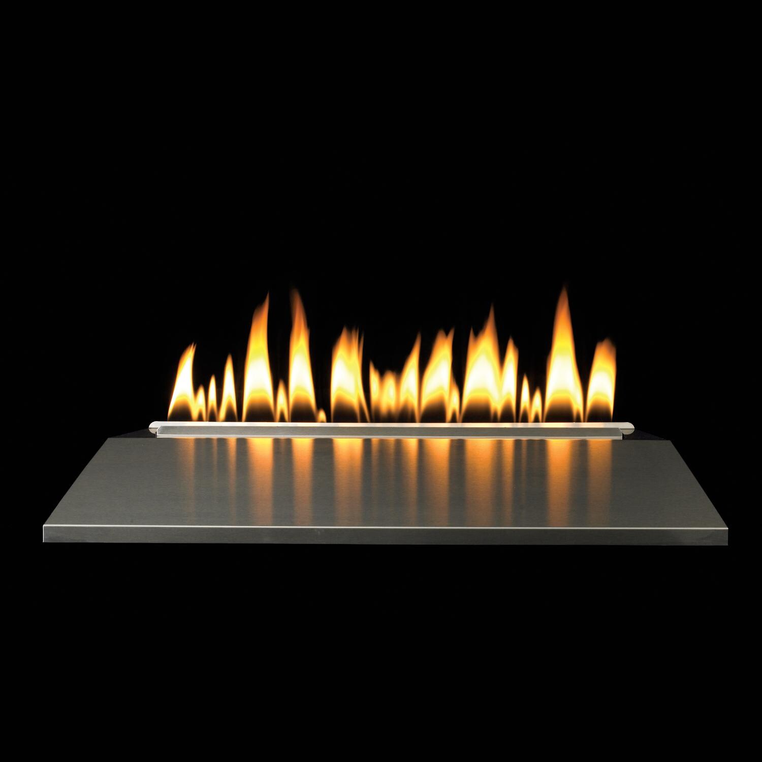 White Mountain Hearth By Empire 30-Inch Vent-Free Natural Gas Loft Burner - Stainless Steel - Electronic Variable Remote
