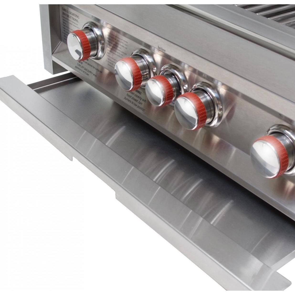 Sunstone 34-Inch 4-Burner Gas Grill With Rotisserie - Drip Tray thumbnail