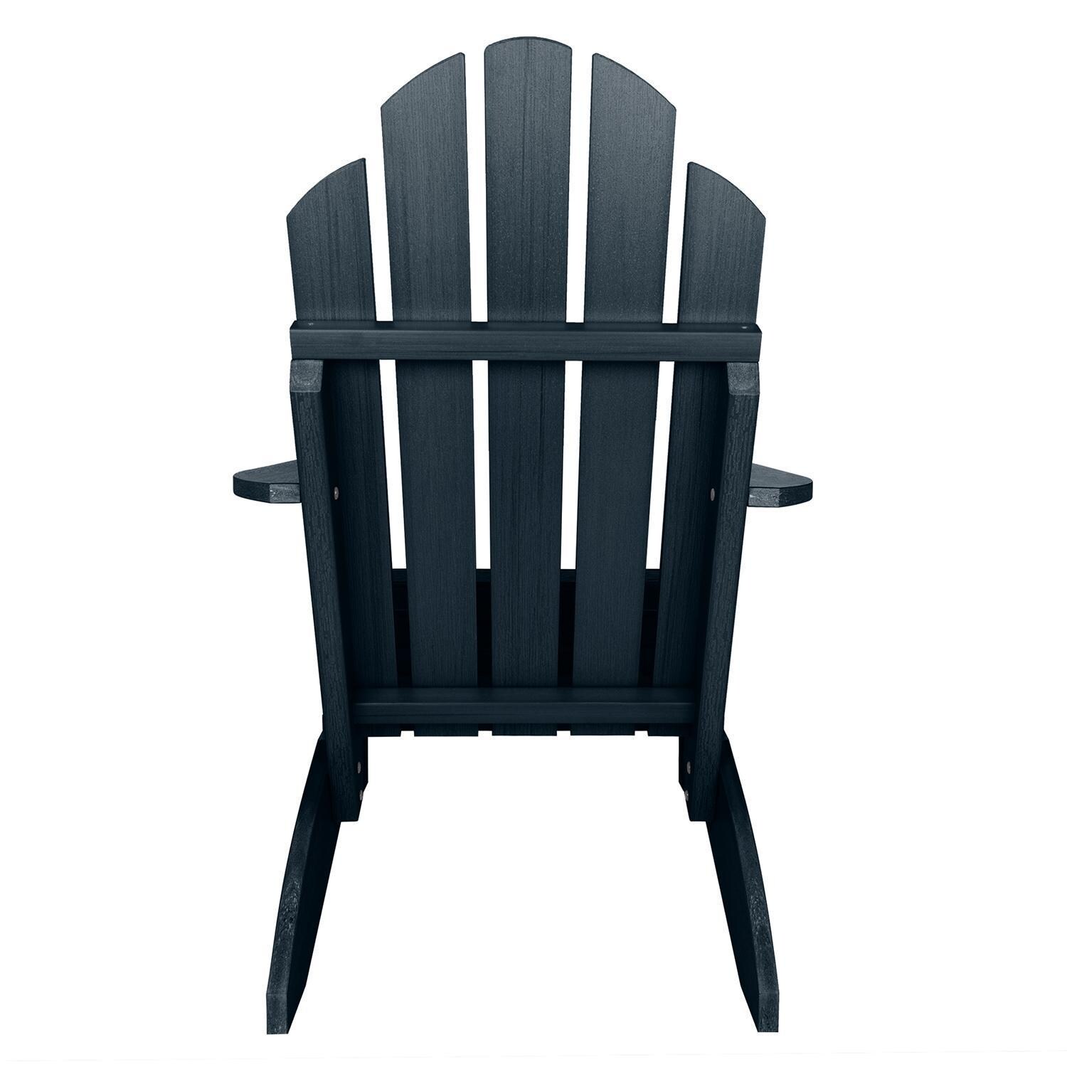 Lakeview Paradise Key Adirondack Chair - Federal Blue - Back View thumbnail