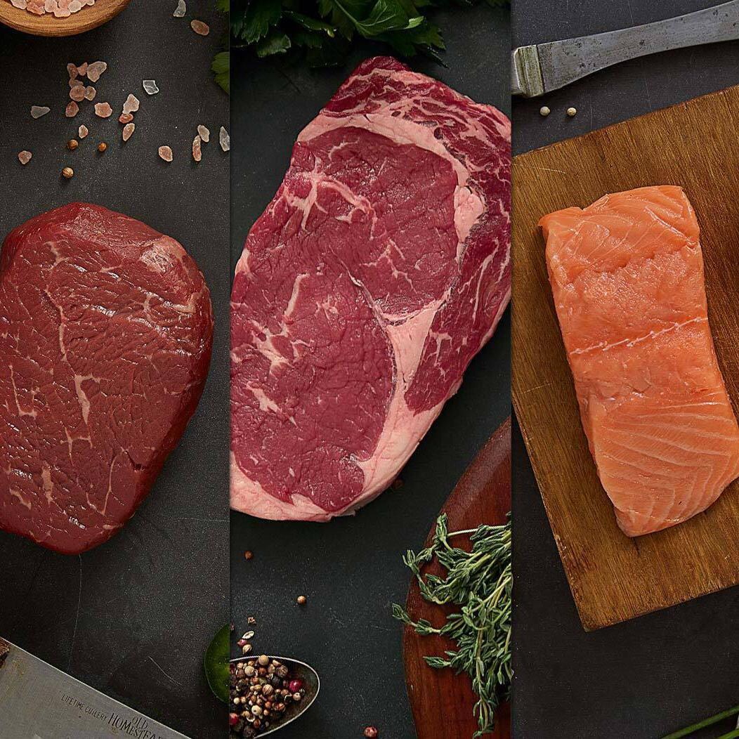 Rastellis - RS24 - Wild Raised Salmon & Organic Black Angus Steak Plan thumbnail