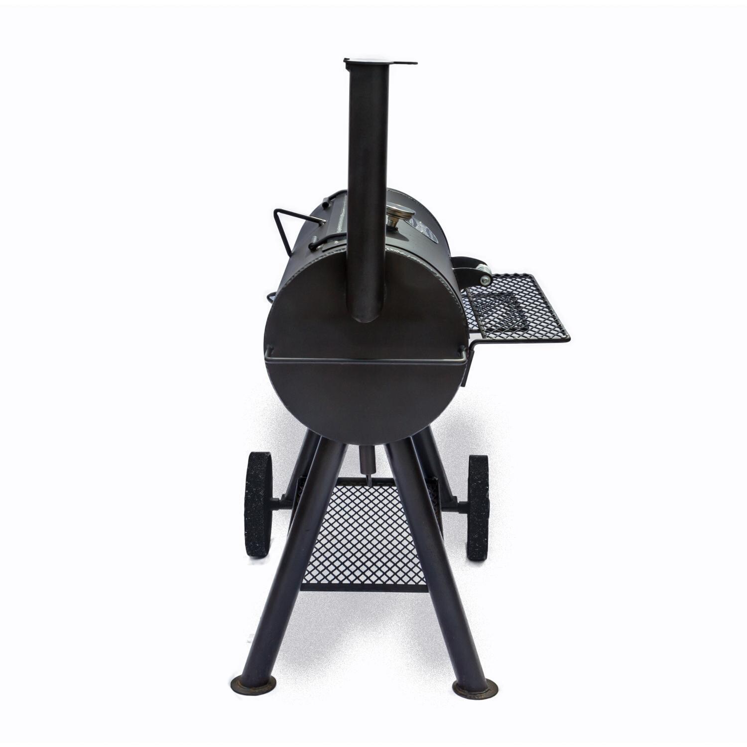 Texas Original Pits GFB-204222-SL 20x42x22 Luling Single Lid Offset Smoker - Left Side thumbnail