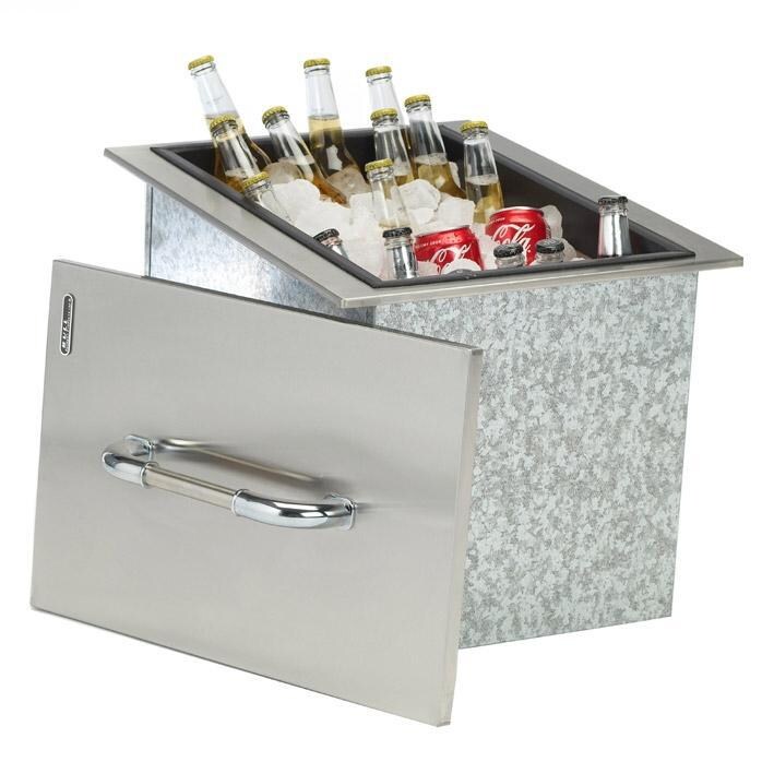 Bull 16-Inch Stainless Steel Built-In Outdoor Ice Chest - 00002