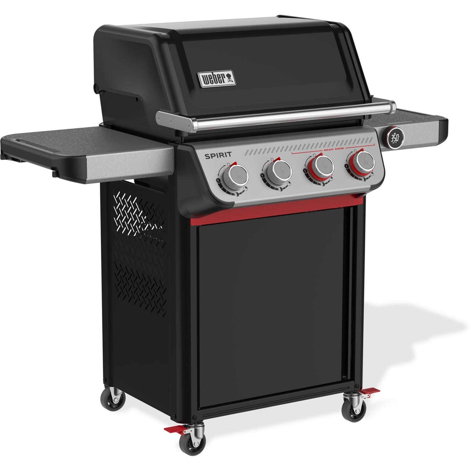 Weber Spirit EX-425C Smart Propane Gas Grill - Black - 1502070 - Angled Left - White Background thumbnail
