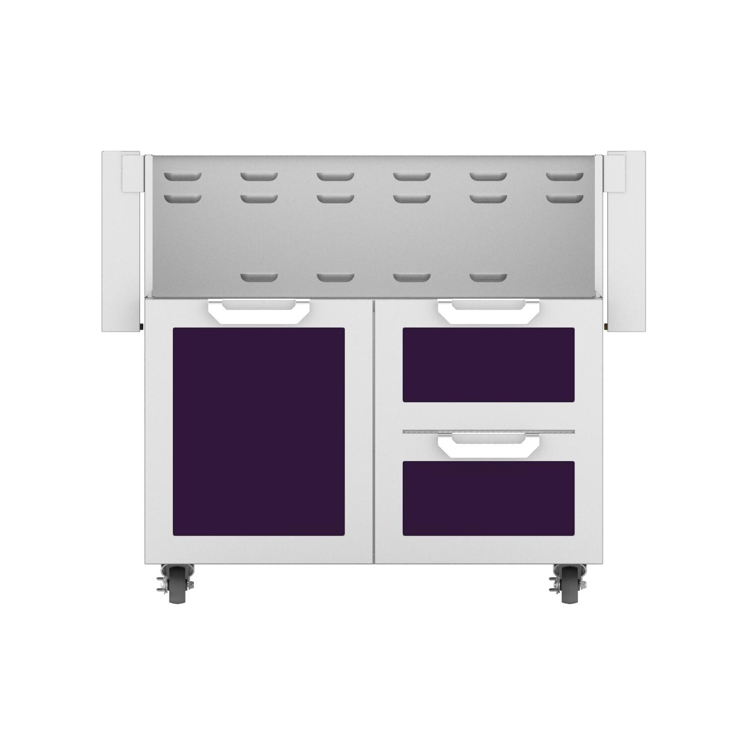 Hestan Double Drawer And Door Tower Cart For 36-Inch Gas Grill - Lush thumbnail