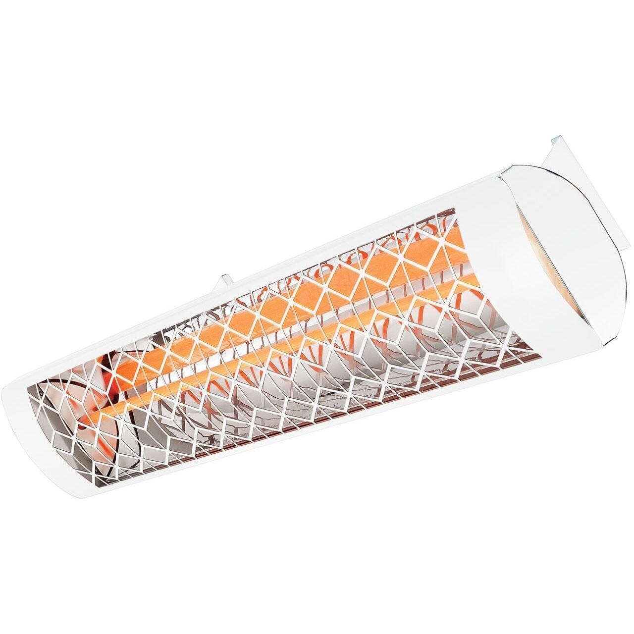 Eurofase EF30480W6 Stella Series 61 Inch 3000 Watt Single Element Marine Grade 480V Electric Patio Heater in White - Left Angle - Close Up - White Background thumbnail