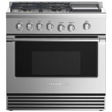 Fisher Paykel Professional (Formerly DCS) 36-Inch 4-Burner Natural Gas Range With Griddle - RGV2-364GDN N image