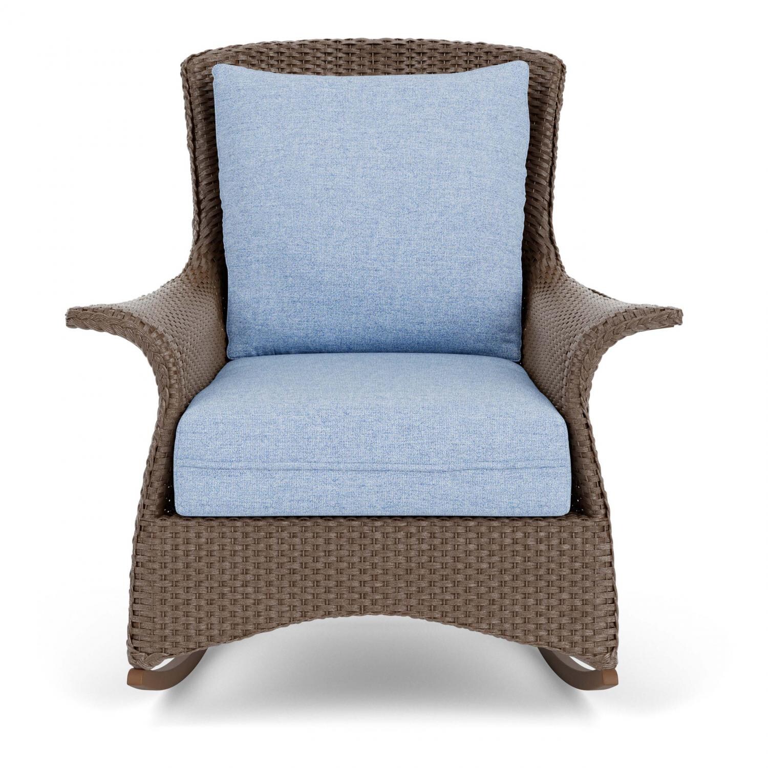 Lloyd Flanders Mandalay Lounge Rocker In Bark Finish With Demo Skyway Fabric thumbnail