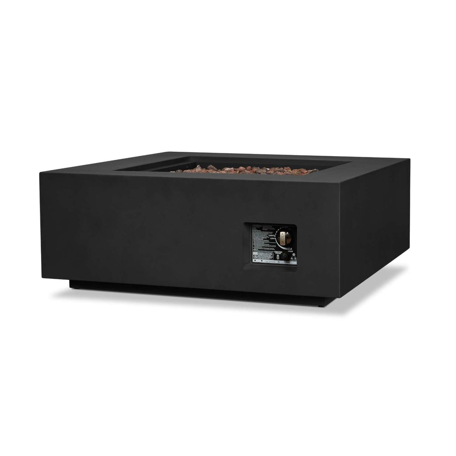 Lakeview SCC9812LPBLK Elysian 36-Inch Square Propane Fire Table w/ NG Conversion Kit - Black - Control thumbnail