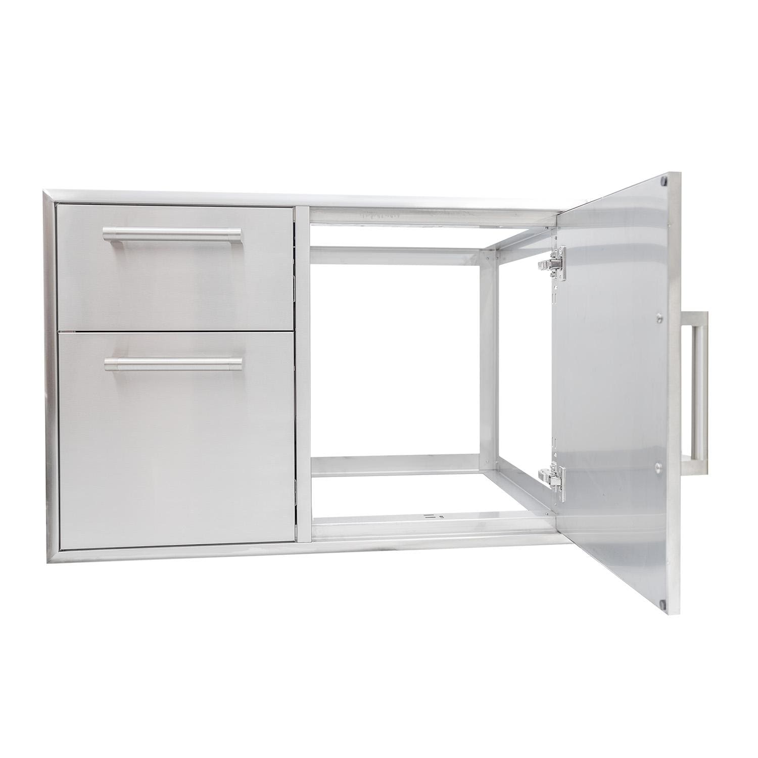 Coyote 36-in Access Door & Double Drawer Combo - C3-CD2DC36 : BBQGuys