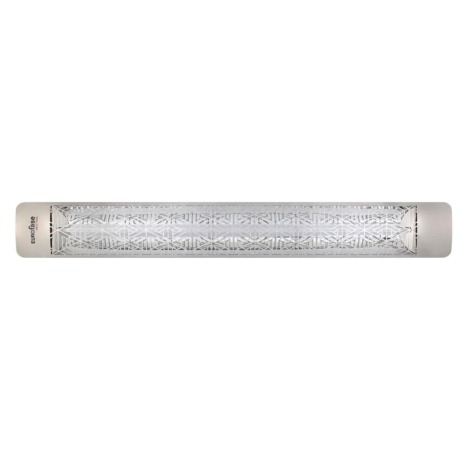 Eurofase EF30480S3 Mason Series 61 Inch 3000 Watt Single Element Marine Grade 480V Electric Patio Heater in Stainless Steel - Off - White Background thumbnail