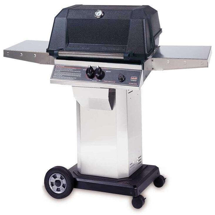 MHP Gas Grills WNK4DD Gas Grill On Stainless Cart thumbnail
