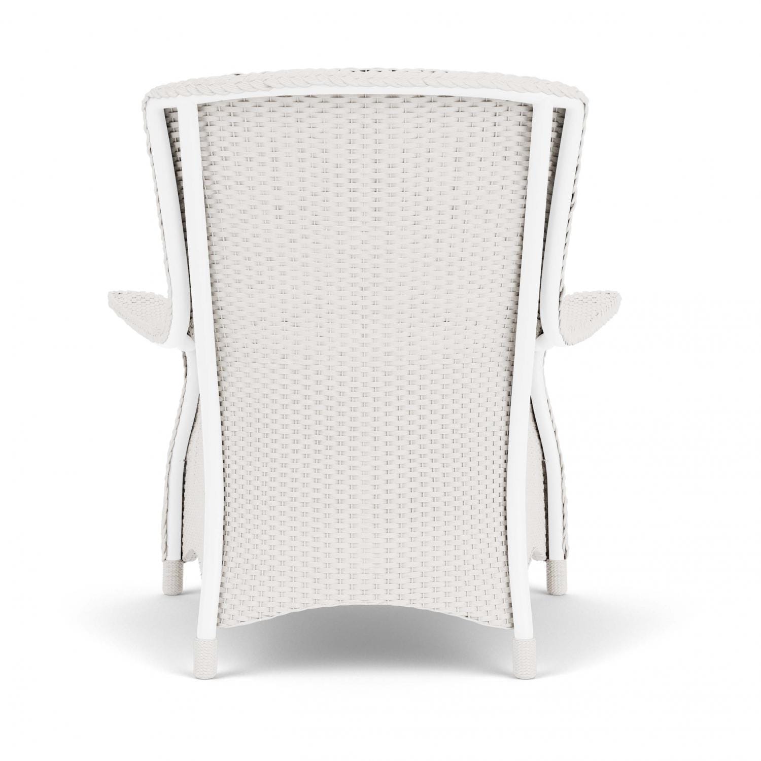Lloyd Flanders Mandalay Lounge Chair in White Finish with Remy Cloud fabric - Back thumbnail