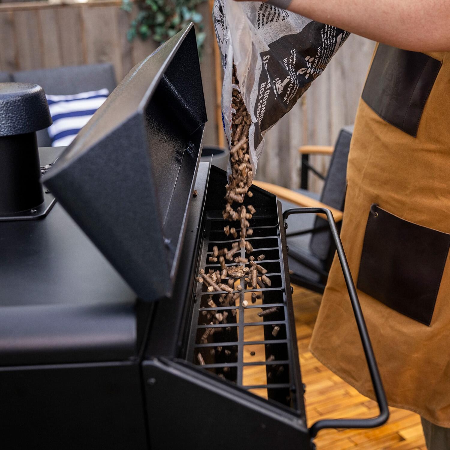 Pit Boss 11115 Navigator 6-Series Vertical Pellet Smoker - Loading Hopper - Detail thumbnail