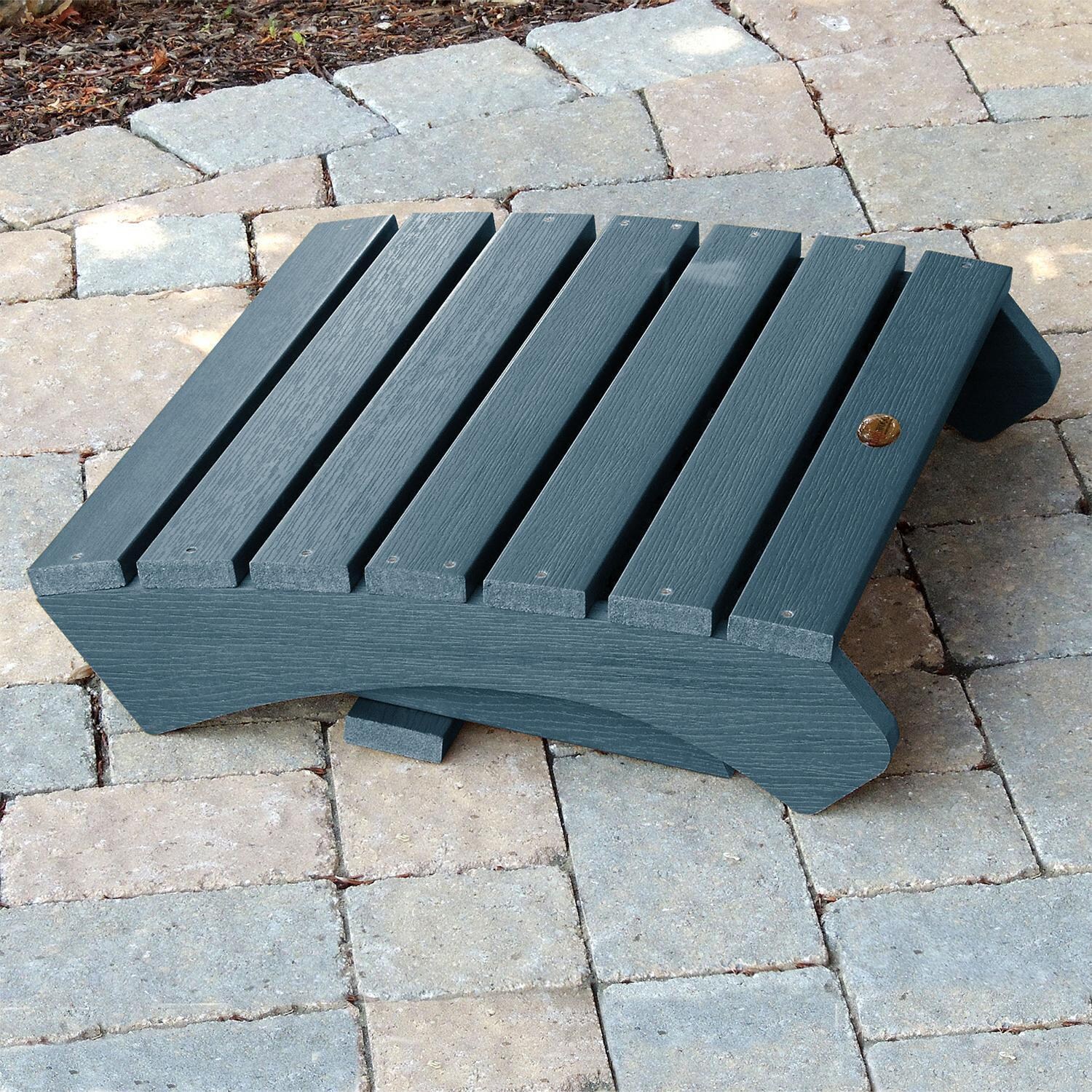 Lakeview Folding Adirondack Ottoman - Nantucket Blue - Folded thumbnail
