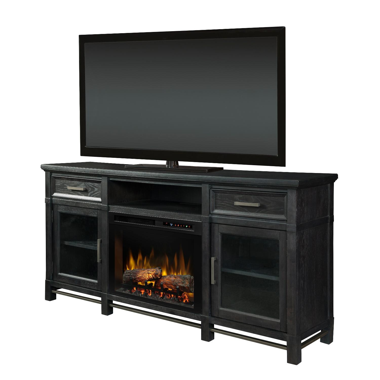 Dimplex Jane 70-Inch Electric Fireplace Media Console -  Inner-Glow Logs - Inkwell - GDS26L8-4480IW thumbnail
