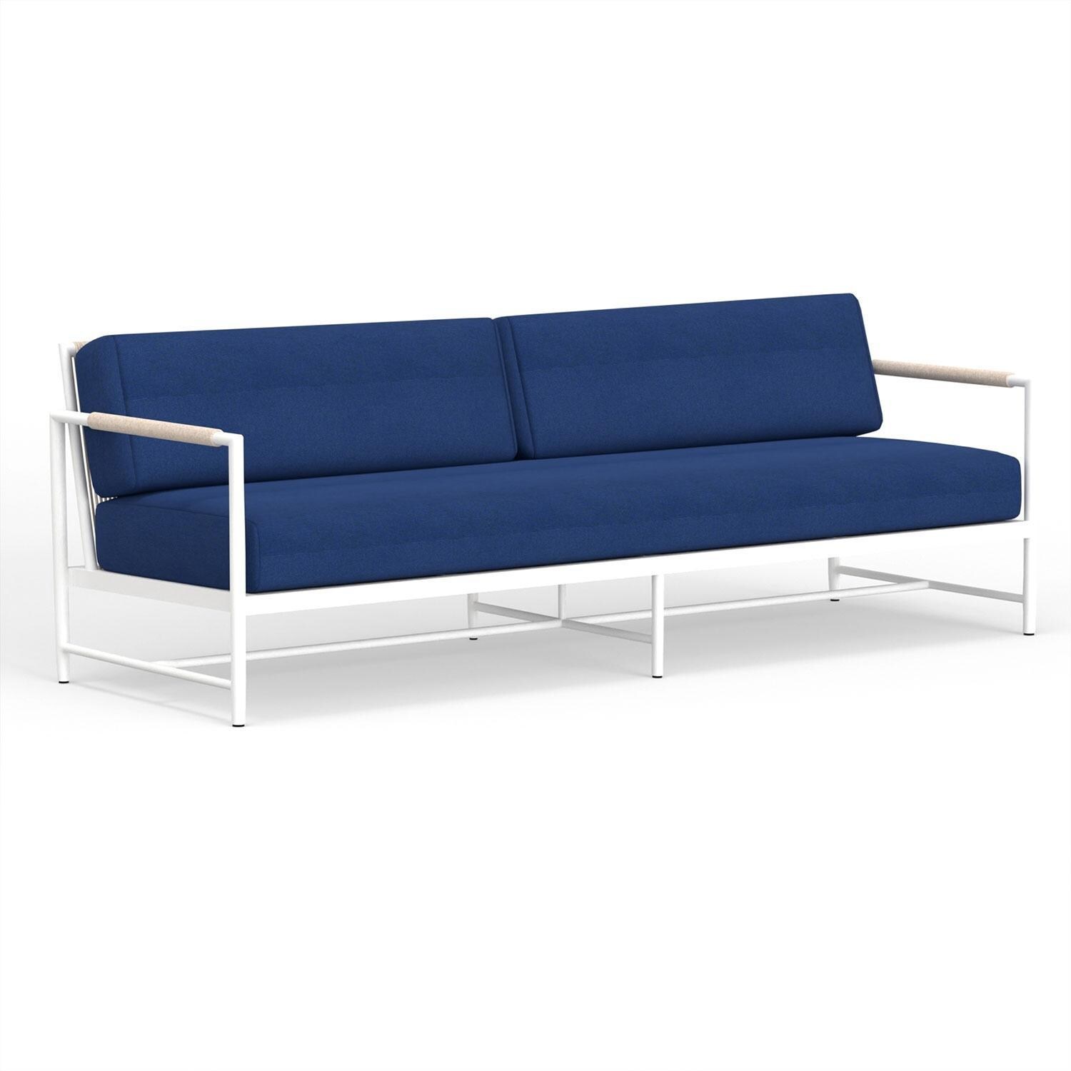 Sabbia Aluminum Sofa in Echo Midnight w/ No Welt By Sunset West