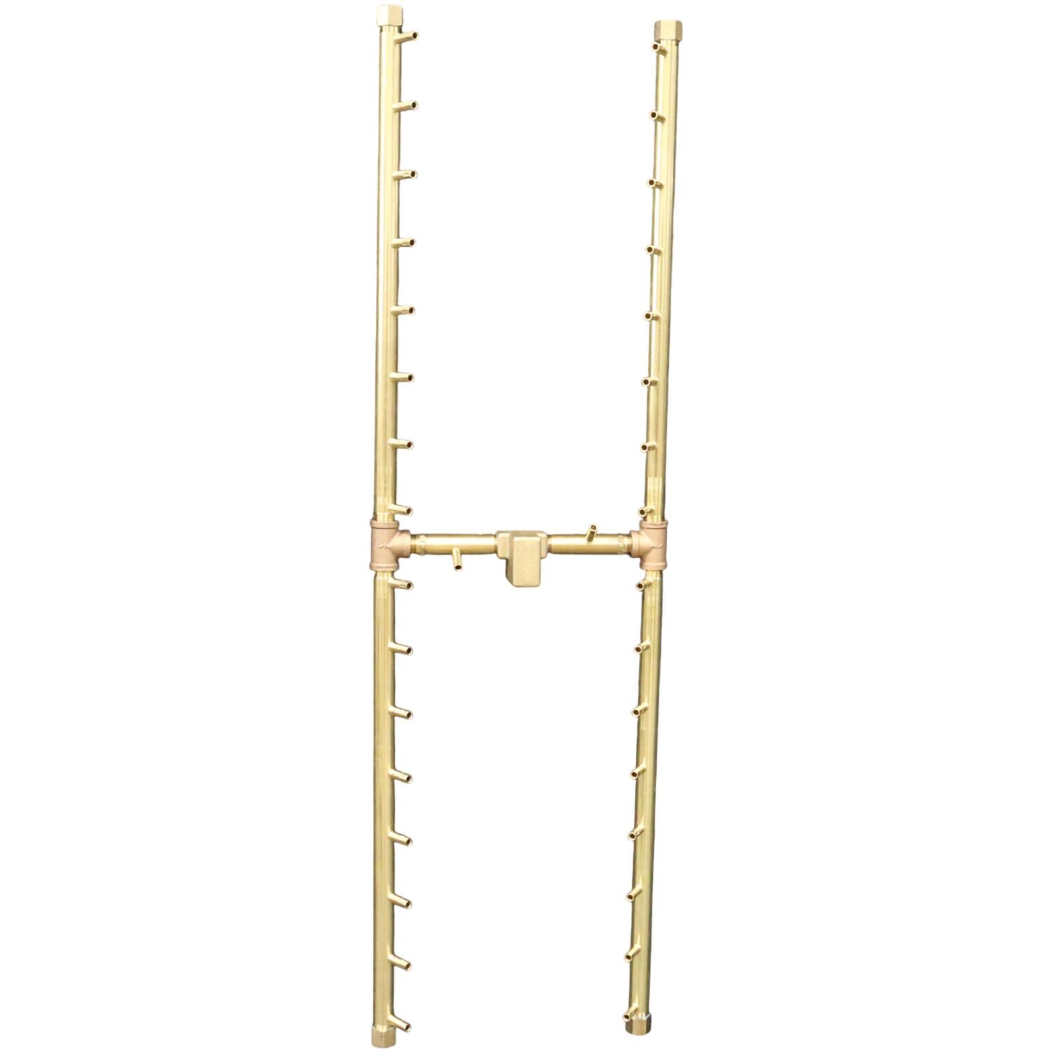Warming Trends UH340 48 X 14 Inch H-Style Brass Burner - Burner - White Background thumbnail
