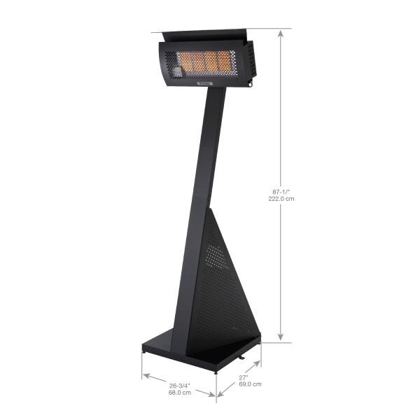 Dimplex X-DGR32PLP Outdoor Portable Infrared Propane Heater & Stand - Dimensions thumbnail